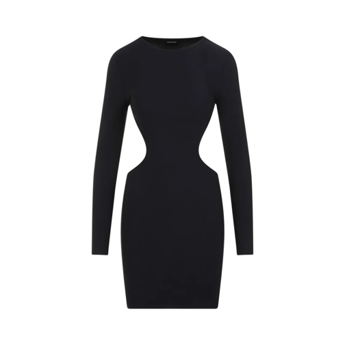 Balenciaga Mini-Kleider Cut Out Black Polyamide Mini Dress Black