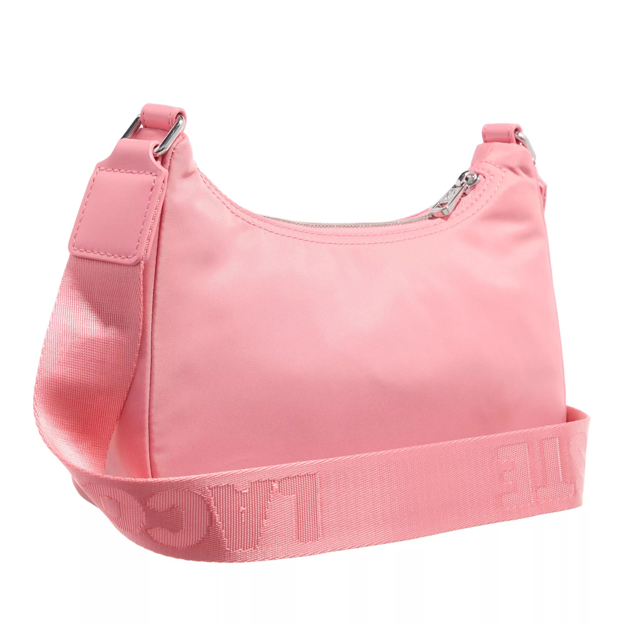 Lacoste Hobo bags Active Nylon Shoulder Bag in poeder roze