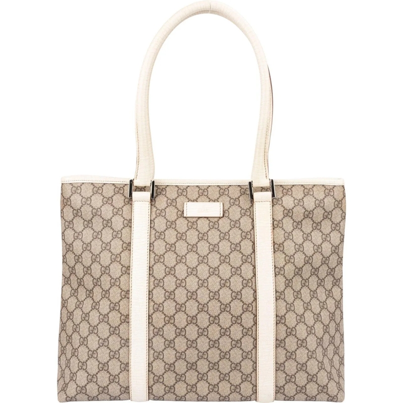 Gucci Schultertasche Gucci GG Supreme Monogram Handbag braun