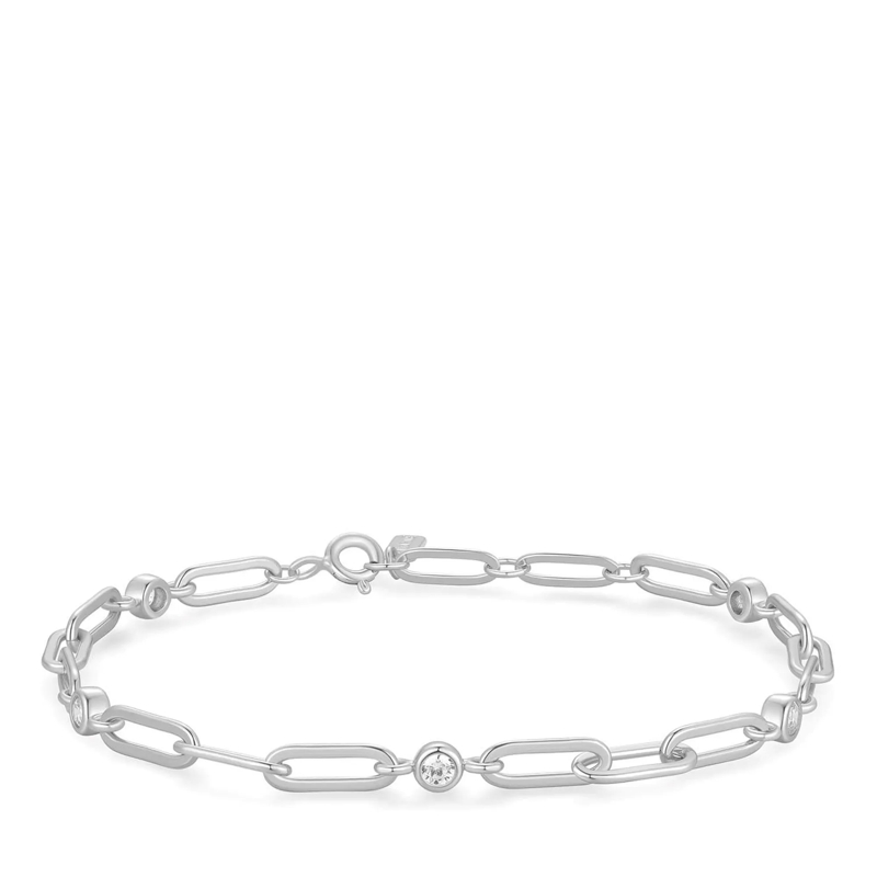 Ania Haie Armband 925er Sterlingsilber Paper Clip silber