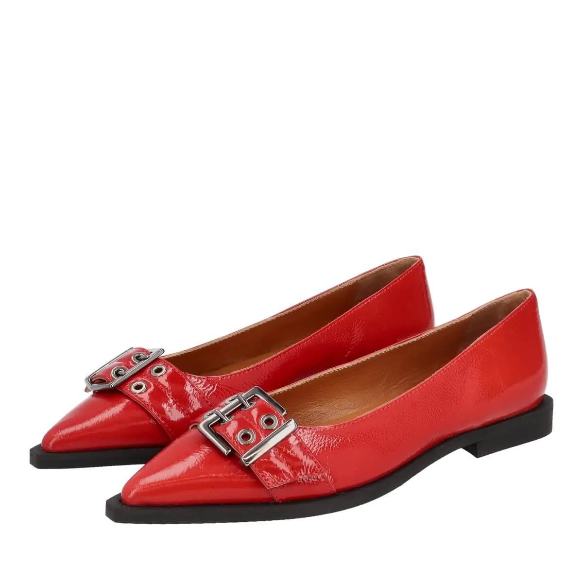 Thea Mika Slipper & Pantoletten - Ballerinas - Gr. 37 (EU) - in Rot - für Damen