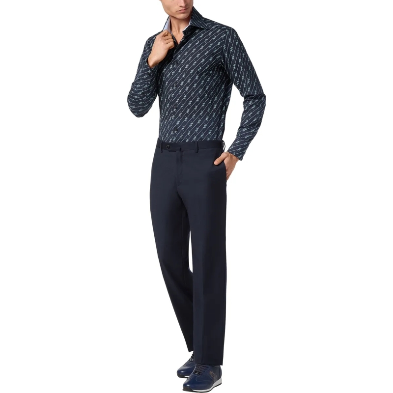 BILLIONAIRE Hemd Hemd Slim Fit dunkel-blau(Image 3)