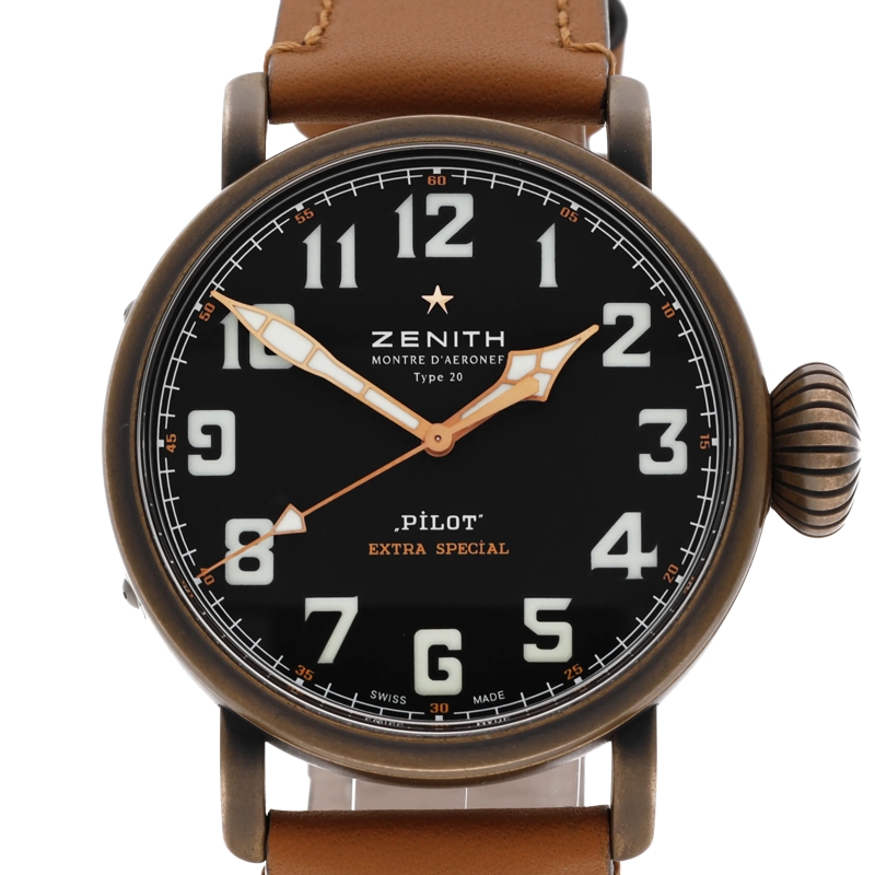 Zenith Montre automatique Pilot Schwarz