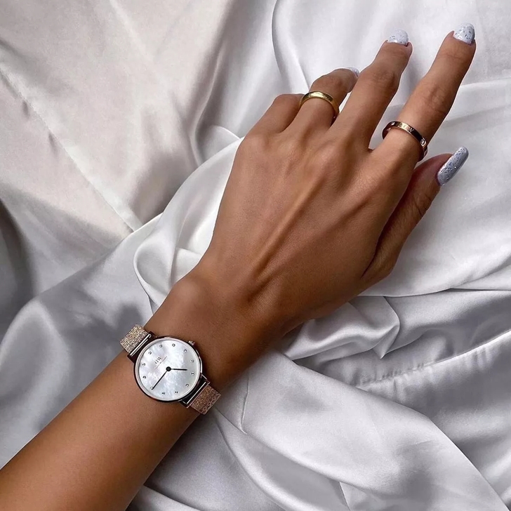 Daniel Wellington Dw Petite-Lumine/Mop Rg 28Mm ROSE GOLD | Quartz