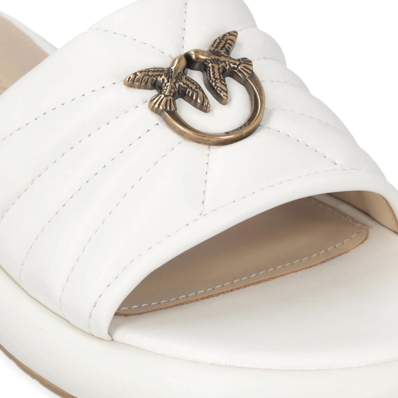 Pinko Sandalen Fiona 03 - Slipper Nappa Milk Milk(Image 4)