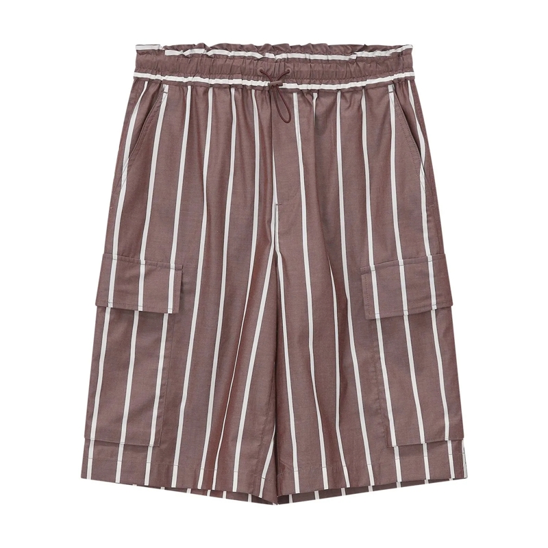 Rag & Bone Bermuda Shorts Gestreifte Bermudashorts braun
