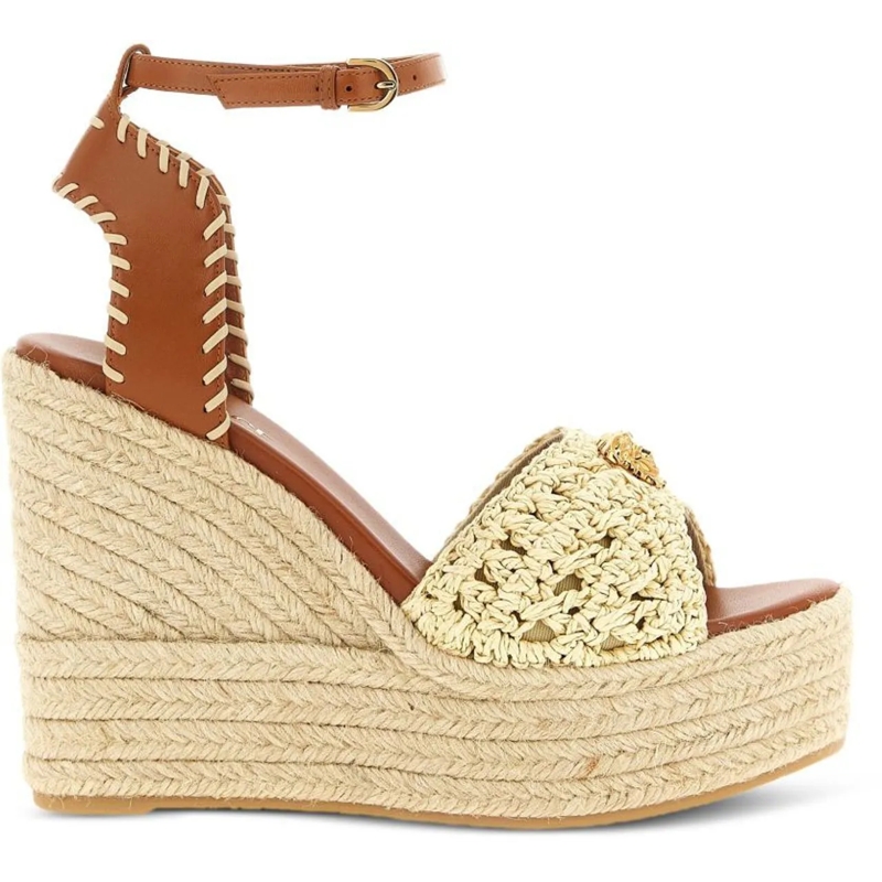 Versace Espadrilles Flat Shoes Beige beige