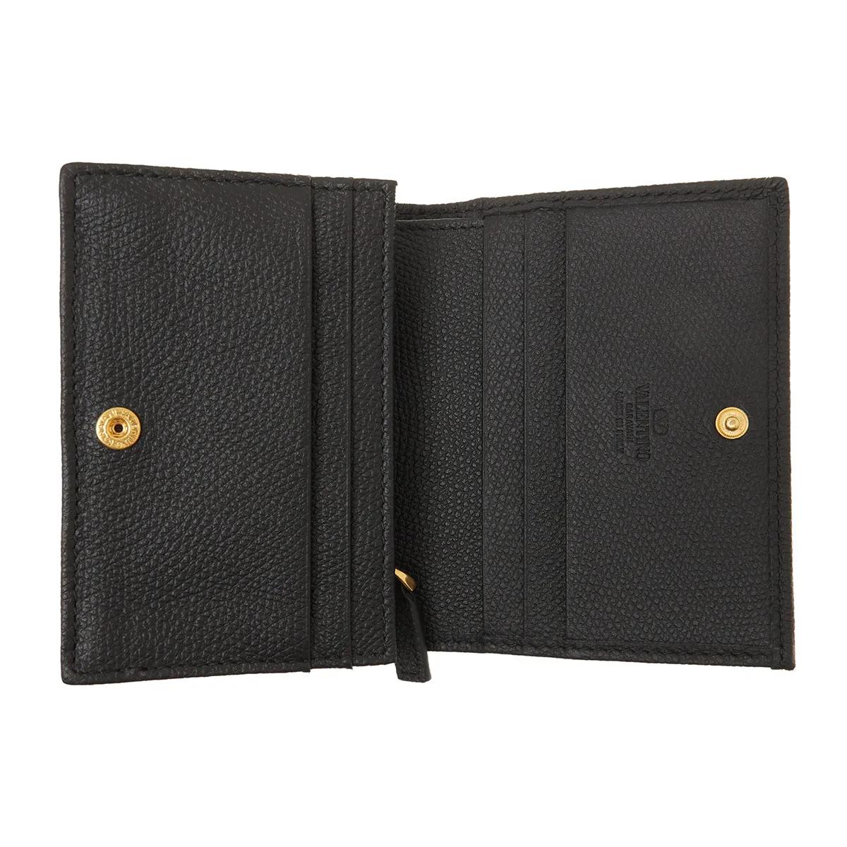 Thumbnail - Valentino Garavani Portemonnaie - Flap French Wallet - Gr. unisize - in Schwarz - für Damen