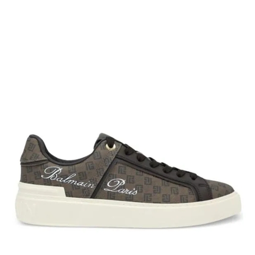 Balmain Brown B-Court Pb Monogram Sneakers Brown scarpa da ginnastica bassa