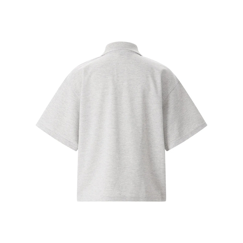 Saint Laurent Polohemd Poloshirt mit Logo grau(Image 3)