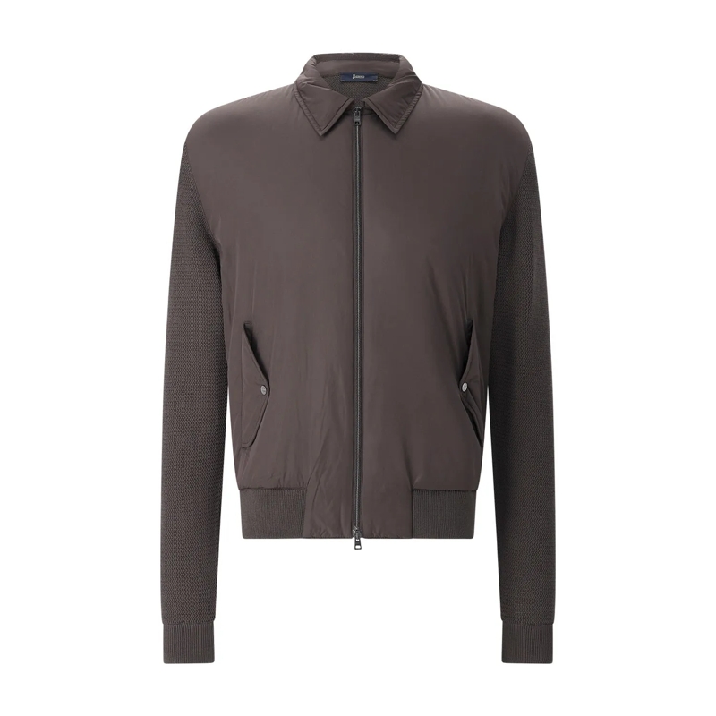 Herno Vest Leichte Jacke aus Baumwolle braun