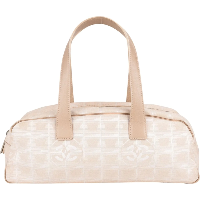 Chanel Tote Chanel Travel Line Monogram Handbag beige