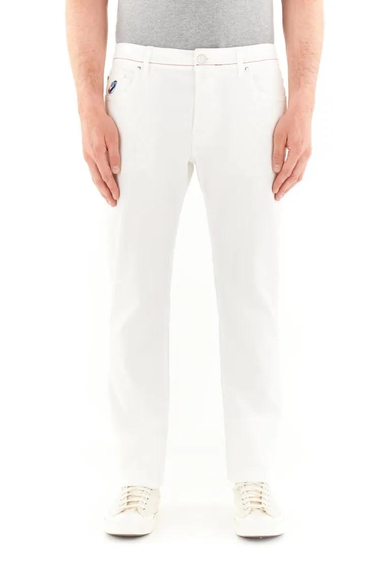 Thumbnail - Jacob Cohen - Slim-Fit White Denim With Unique Logo Detailing - Größe 36 - weiß