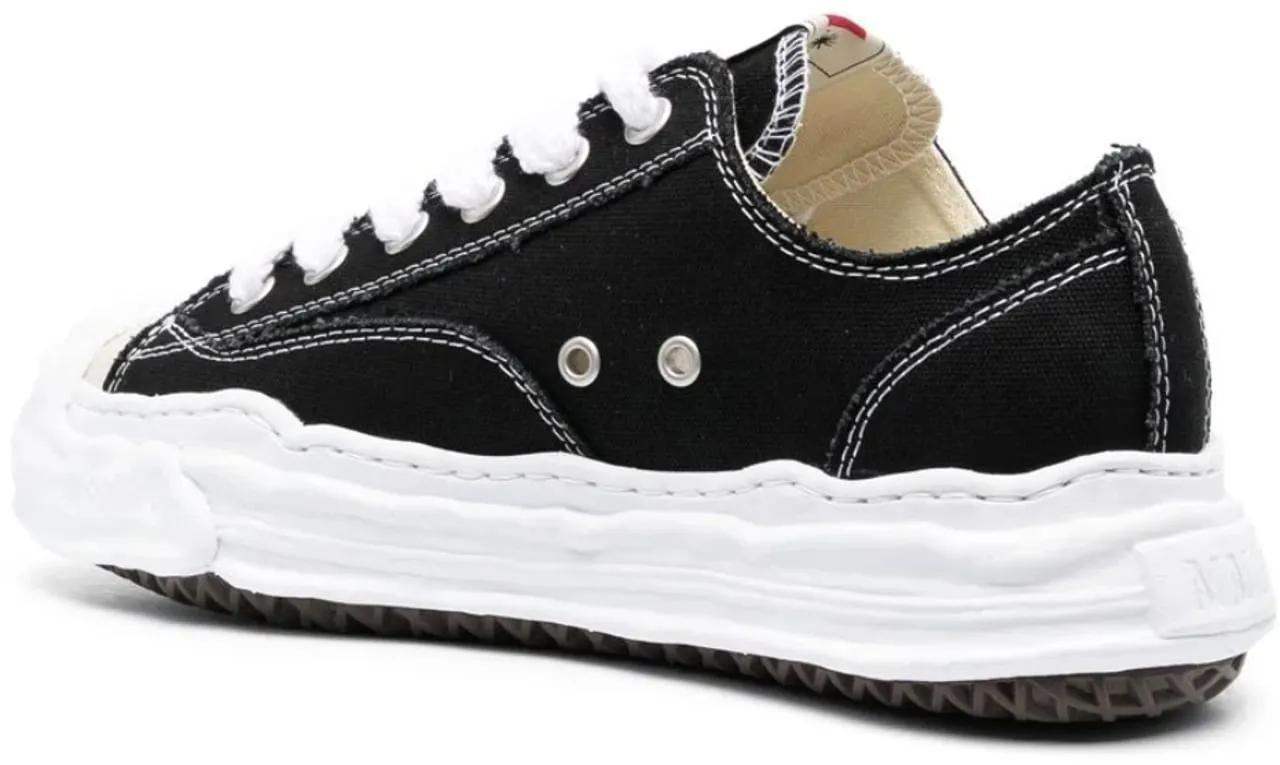 Thumbnail - Maison Mihara Yasuhiro Low-Top Sneaker - Hank Low Original Sole Canvas Low Top Sneaker Blac - Gr. 46 (EU) - in Schwarz -...