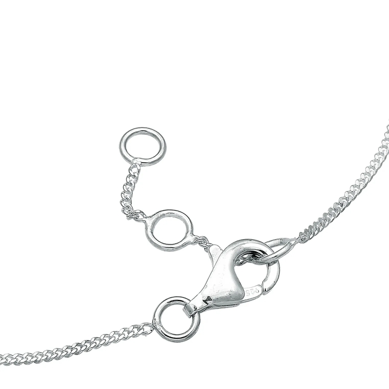 Elli Armband Armband Solitär Panzerkette Diamant (0.06 ct.) 925 silber(Image 3)