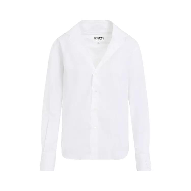 MM6 Maison Margiela - White Cotton Shirt - Größe 40 - white