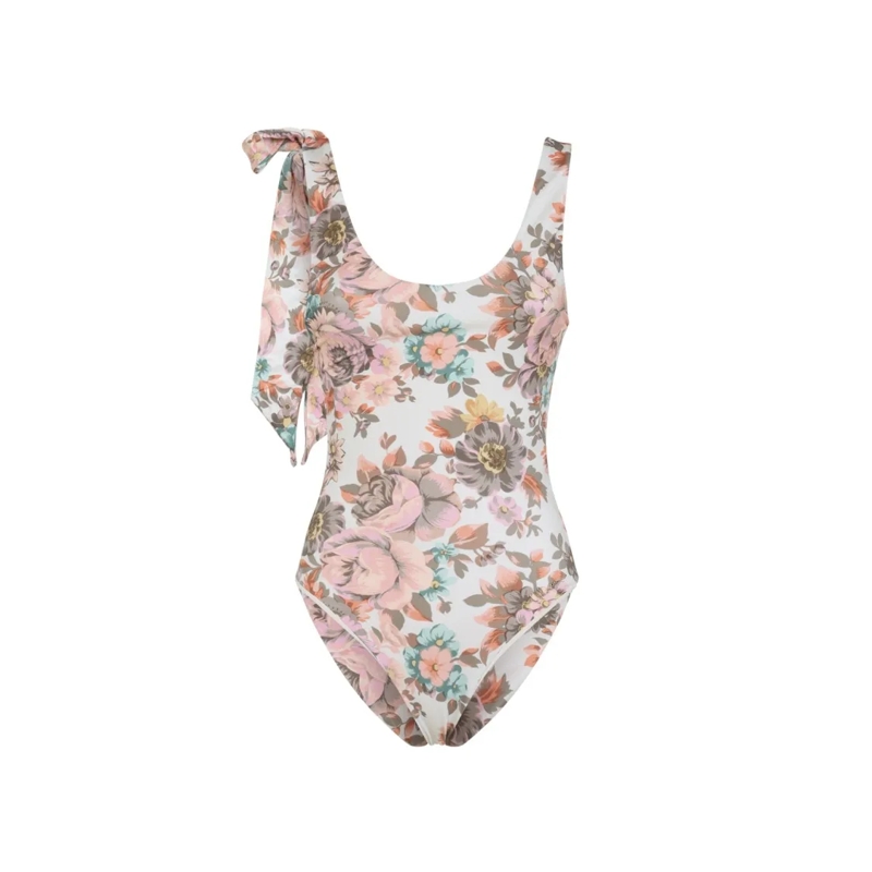 Chloé  Floral One-Piece Swimsuit Pink