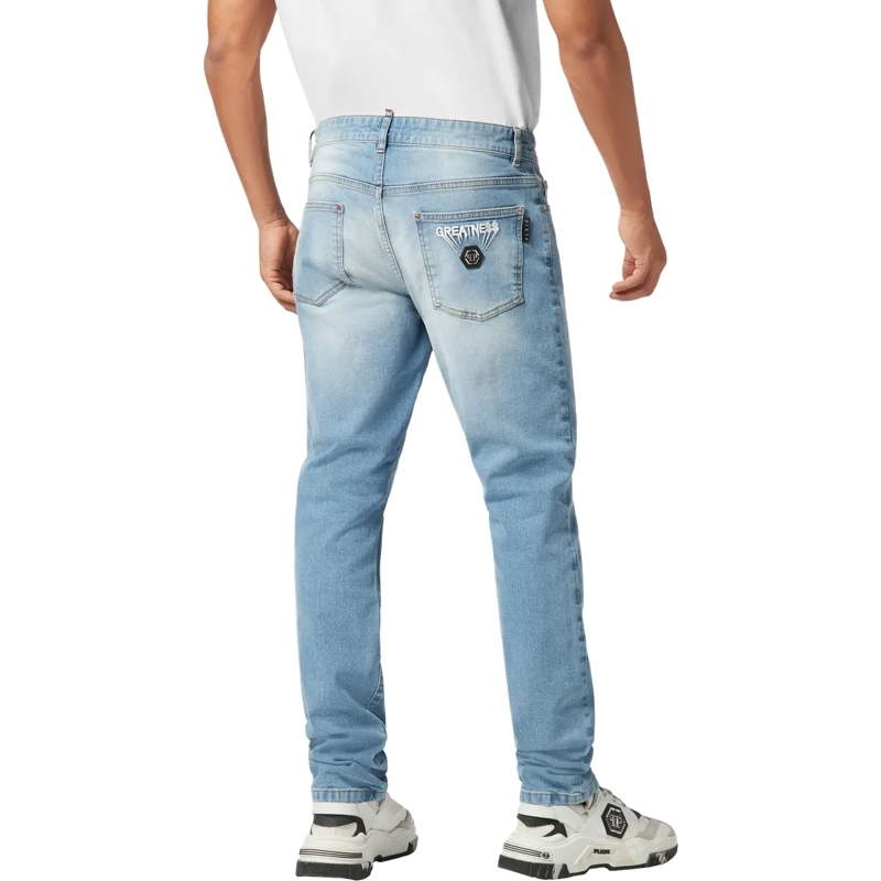 Philipp Plein Jeans mit geradem Bein Supergerader Schnitt jeansblau(Image 2)