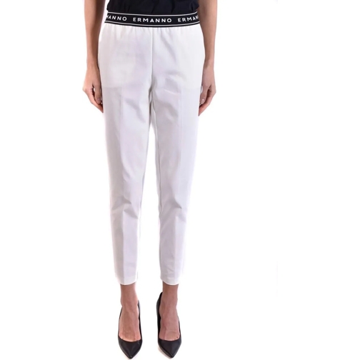 Ermanno Firenze Pantalons Trousers White weiß