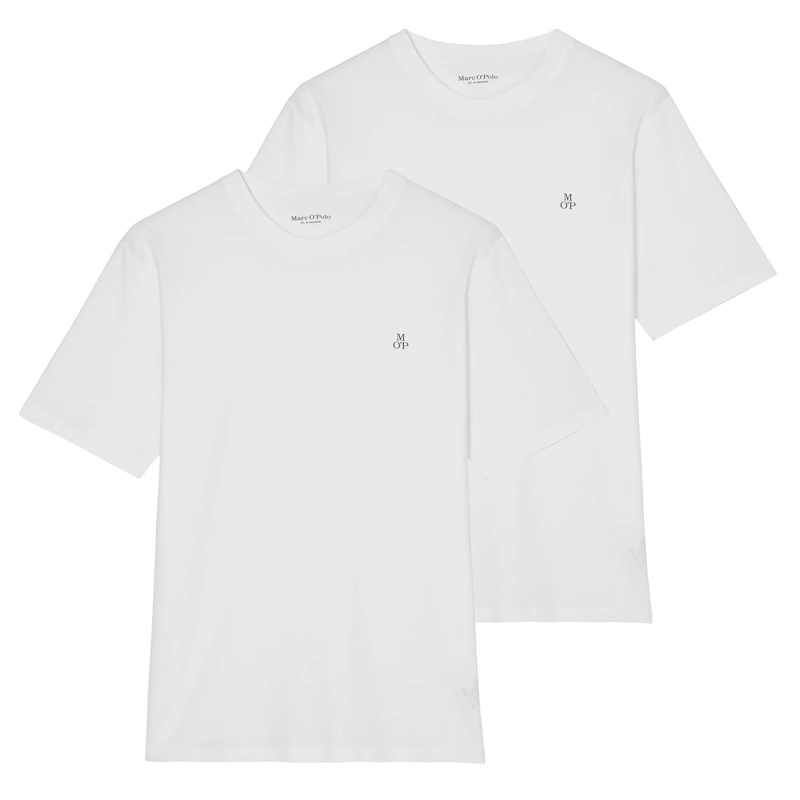 Marc O´Polo Hemd Small-Logo 2er Pack weiss