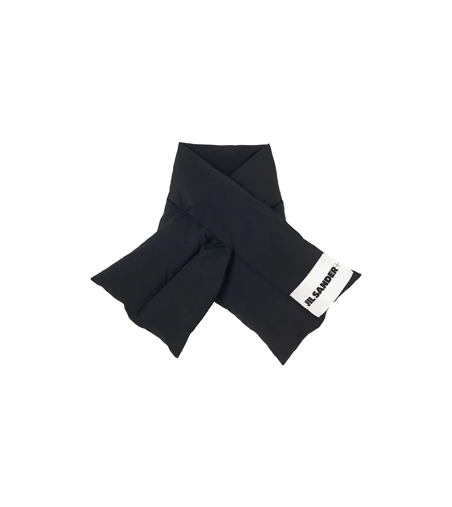 Jil Sander Tücher & Schals - Daunenschal mit Logo - Gr. unisize - in Schwarz - für Damen