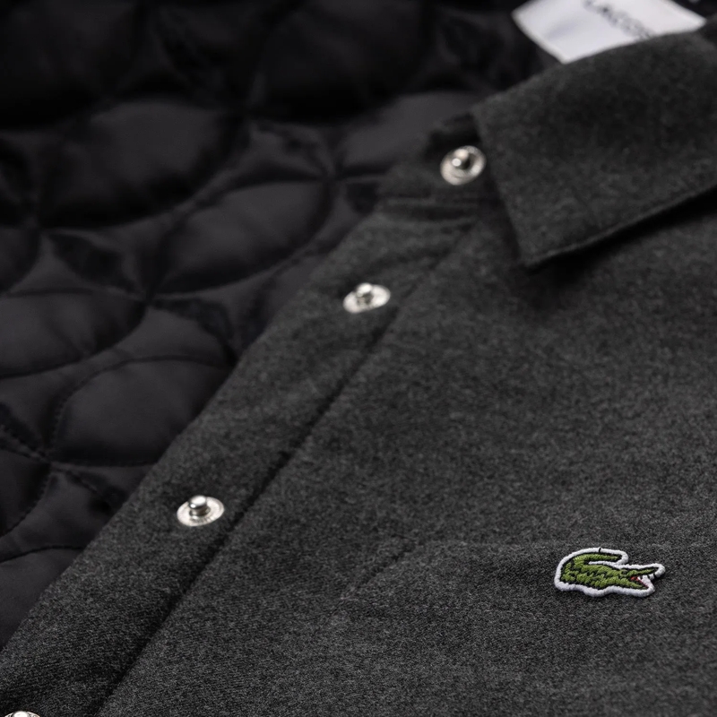 Lacoste veste Jacke aus Viskose-Mix grau(Image 3)