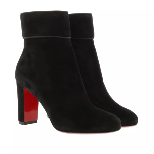 Christian Louboutin Moulamax Booties 85 Suede Black Ankle Boot