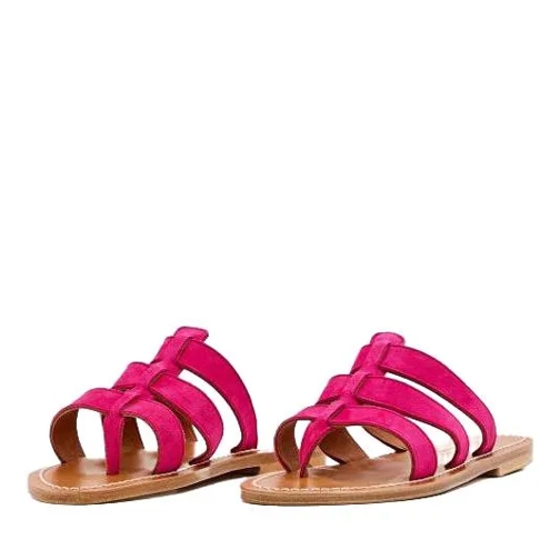 BB ST. TROPEZ Dolon Leather Sandals Pink Slip-in skor