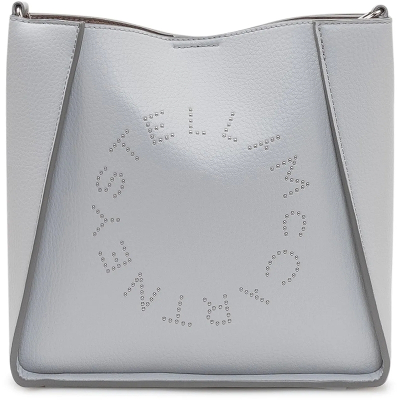 Stella McCartney Sac à bandoulière Borsa Crossbody con Logo Traforato grau