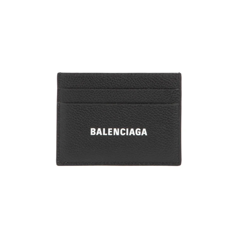 Balenciaga Geldbörse Black Leather Card Holder Black
