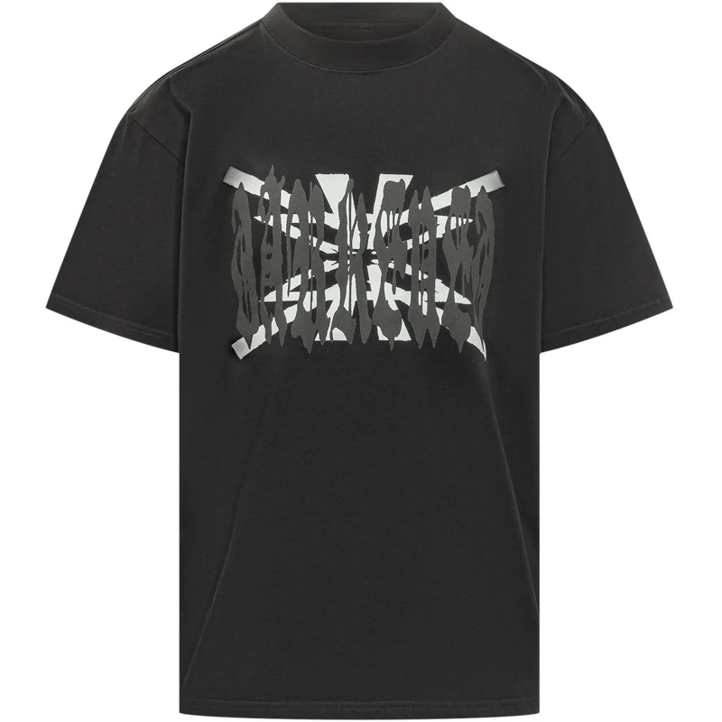 44 Label Group T-Shirt T-shirt con Stampa Grafica Frontale schwarz