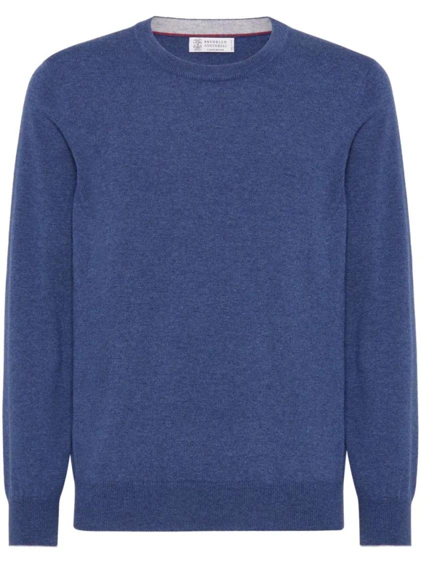 Brunello Cucinelli - Cashmere Sweater - Größe 50 - blau