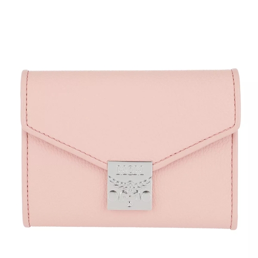 MCM Patricia Wallet Small Pink Blush Tri-Fold Portemonnaie