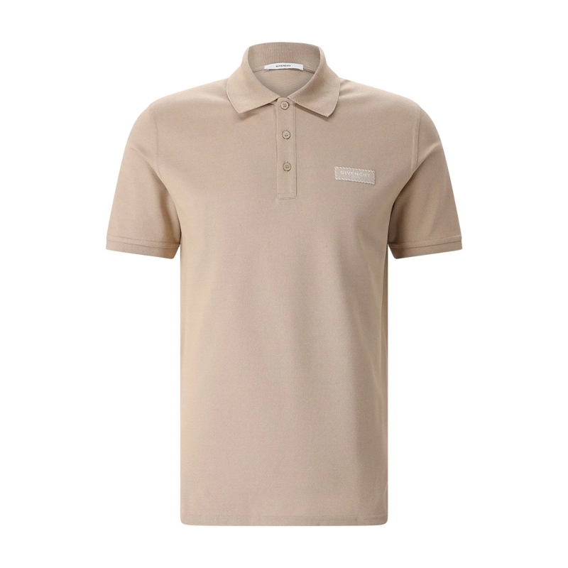Givenchy Polohemd Poloshirt mit Logo braun