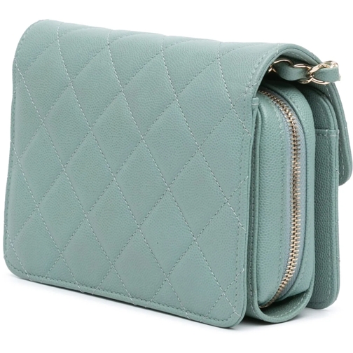 Chanel Sac à bandoulière 2021-2024 Mini Caviar Like a Wallet Flap blau (Image 2)