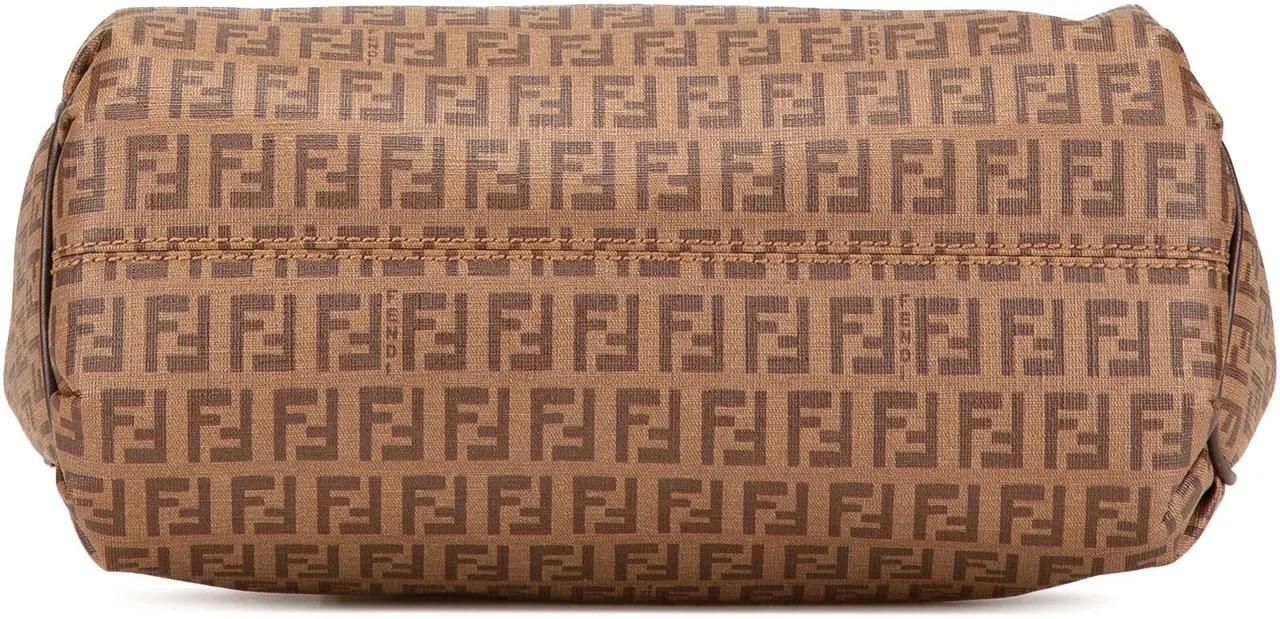 Fendi Shoppers Zucchino Spalmati Crossbody in bruin