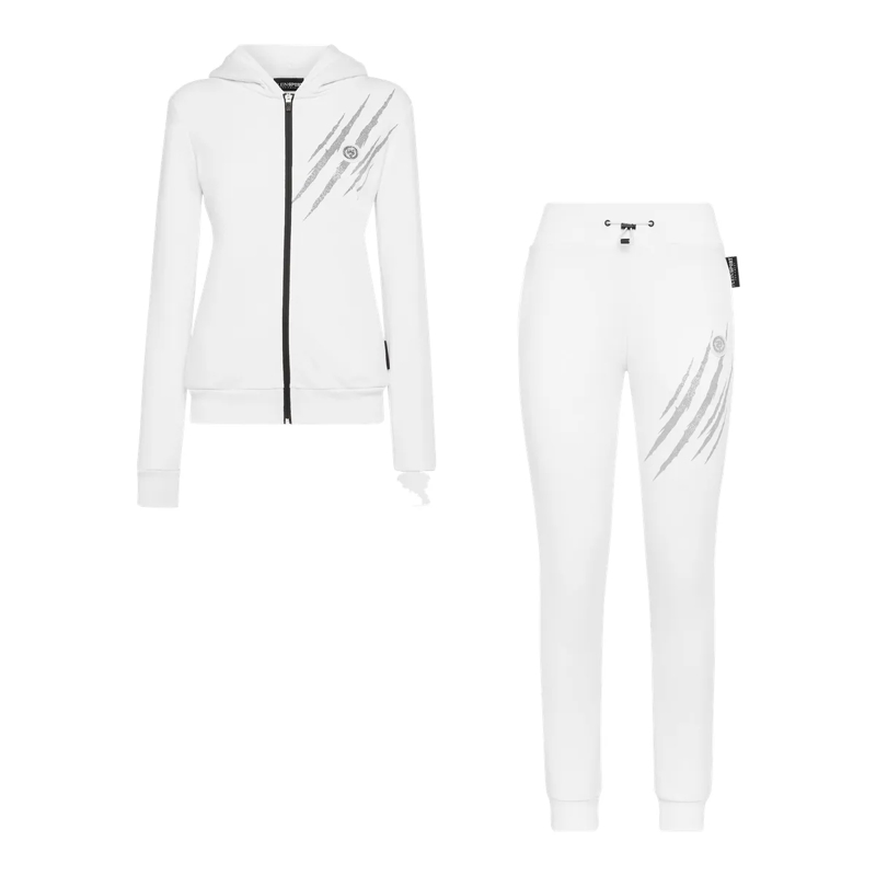 Plein Sport Jogginghose Jogginganzug Scratch weiss