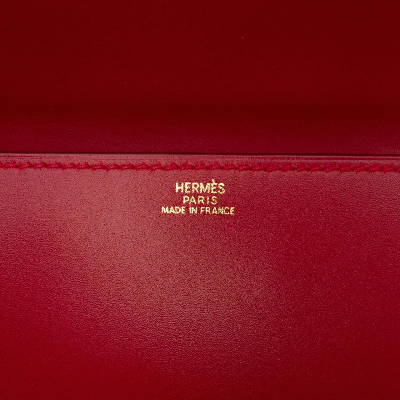 Thumbnail - Hermès Clutches - Tadelakt Medor 23 - Gr. unisize - in Rot - für Damen