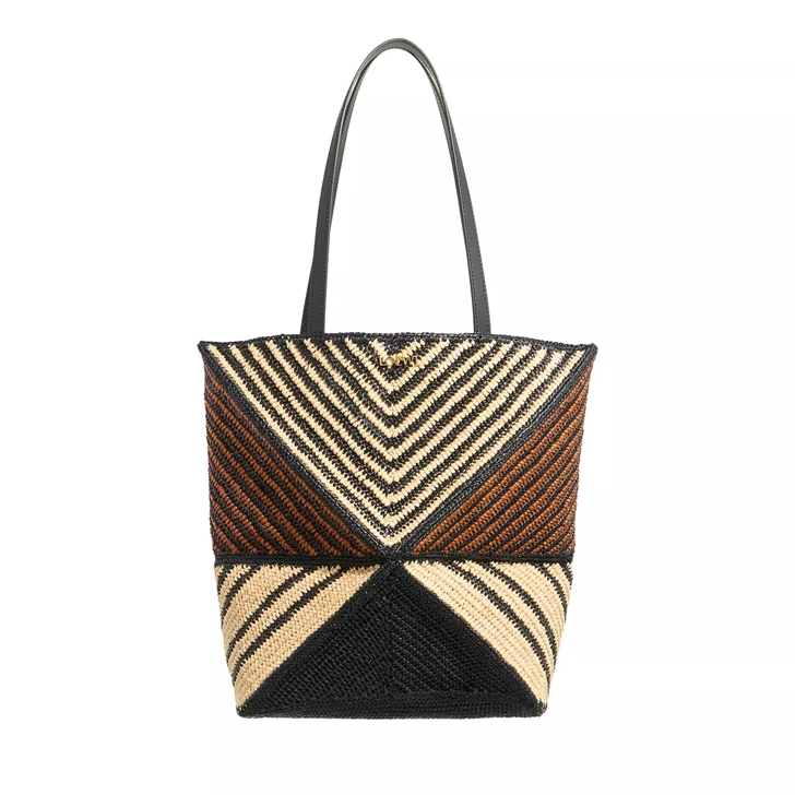 Loewe Puzzle Fold Tote Bag Natural Honey Gold Tote