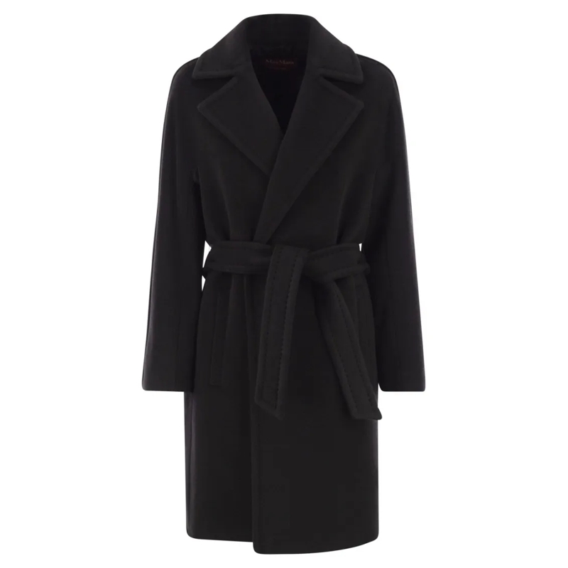 Max Mara Manteaux de tanche Scire - Wool Beaver Dressing Gown Coat Black