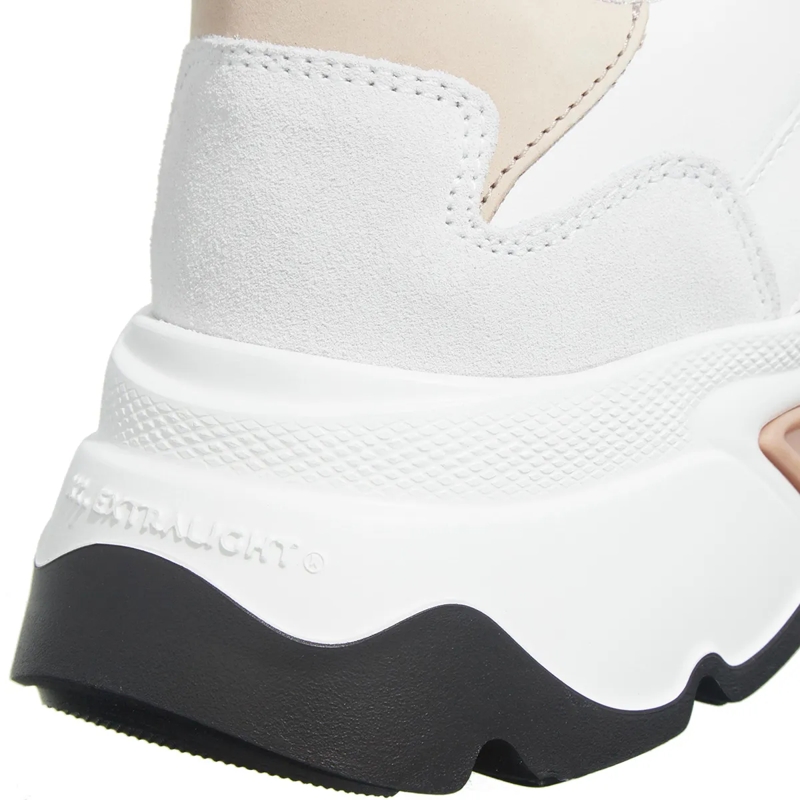 Nubikk Low-Top-Sneaker Ross Jaden  White Leather Taupe(Image 5)