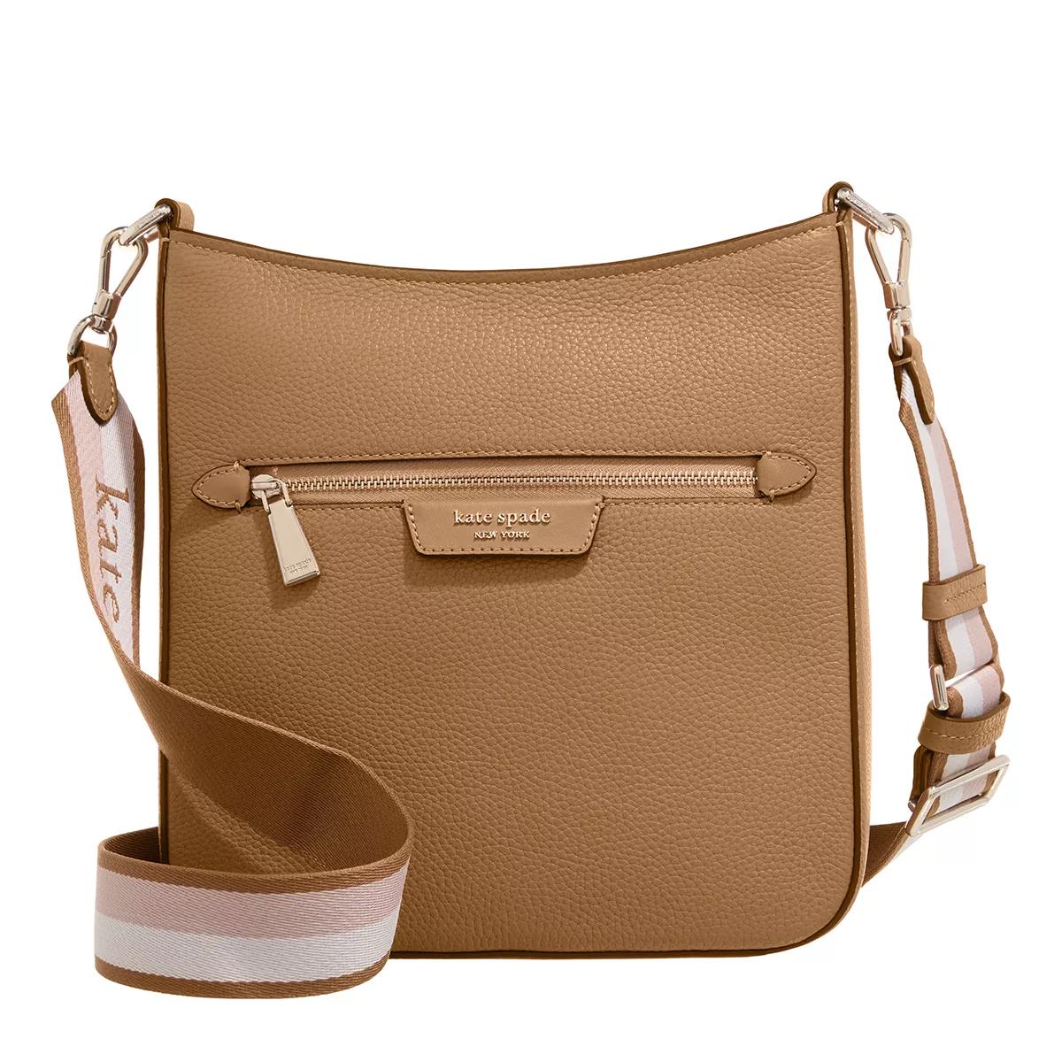 Kate Spade New York Crossbody Bags - Hudson Pebbled Leather Messenger Crossbody - Gr. unisize - in Braun - für Damen