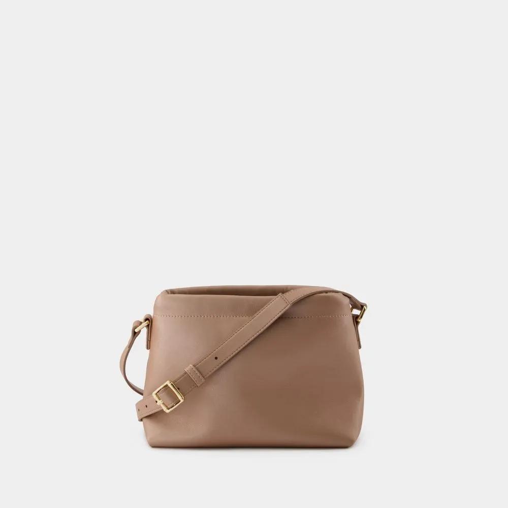 A.P.C. Shoppers Ninon Mini Crossbody Synthetic Leather Pink in bruin