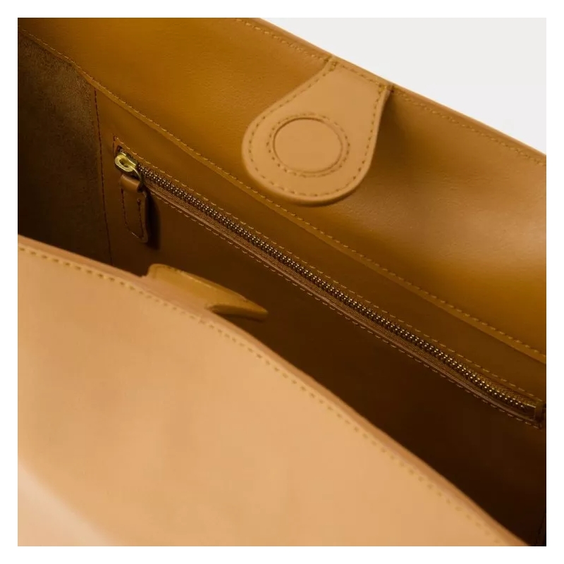 Ines De La Fressange Schultertasche Leonore L Shoulder Bag - Leather - Camel Brown(Image 10)