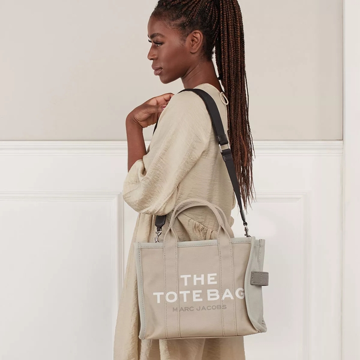 The Small Canvas Tote Bag in Beige - Marc Jacobs