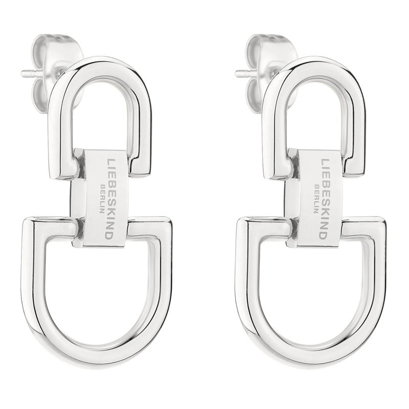 Liebeskind Berlin Ohrstecker Edelstahl Ohrringe silber