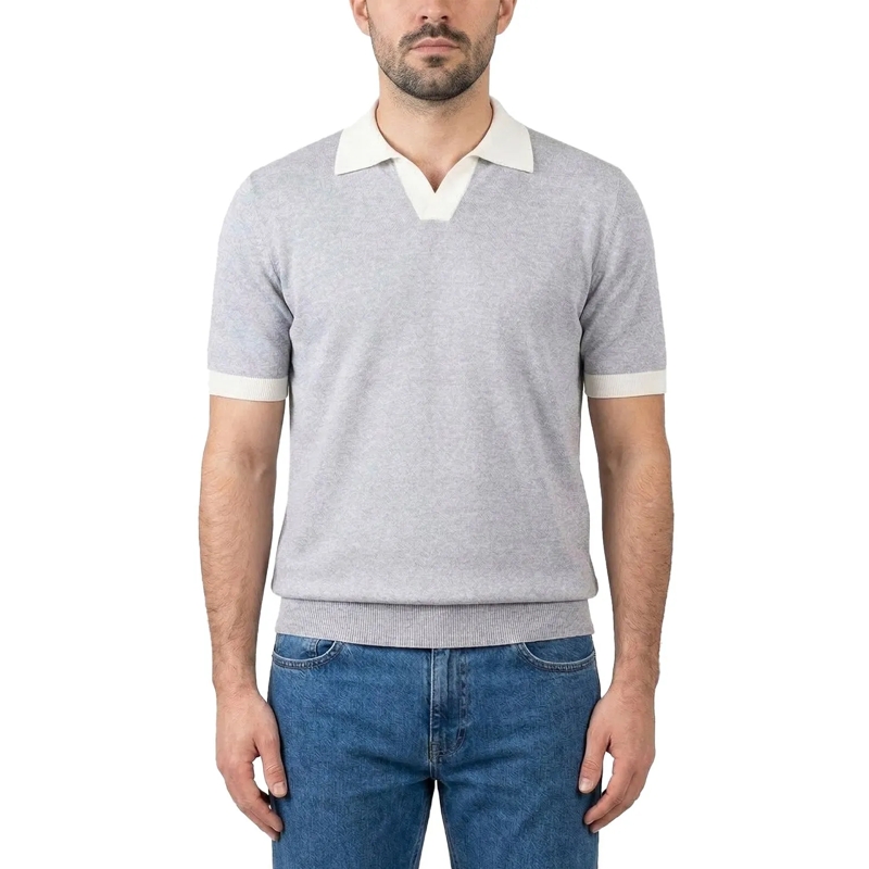 Moorer Poloshirt Poloshirt Jethro aus Baumwolle blau(Image 2)