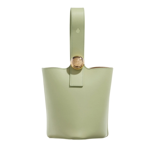 Loewe Bucket Bag Mini Pebble Bucket Leather Bag Light Pear