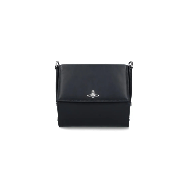 Vivienne Westwood Schoudertas Logo Crossbody Bag - Black Black