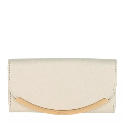 See By Chloé Continental Wallet Leather Cement Beige Portafoglio continental
